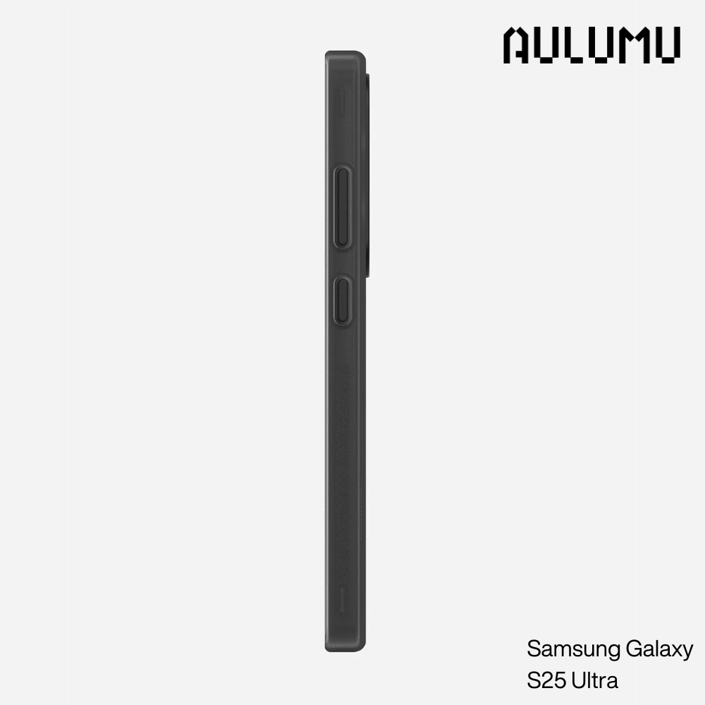 Aulumu - S25 Frosted Case for Samsung Galaxy S25 Ultra | Subtle Glow-in-the -Dark | Translucent Gray&White | Magnetic