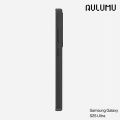 Aulumu - S25 Frosted Case for Samsung Galaxy S25 Ultra | Subtle Glow-in-the -Dark | Translucent Gray&White | Magnetic