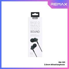 REMAX - RM-501 3.5mm Wired Earphone - Pink