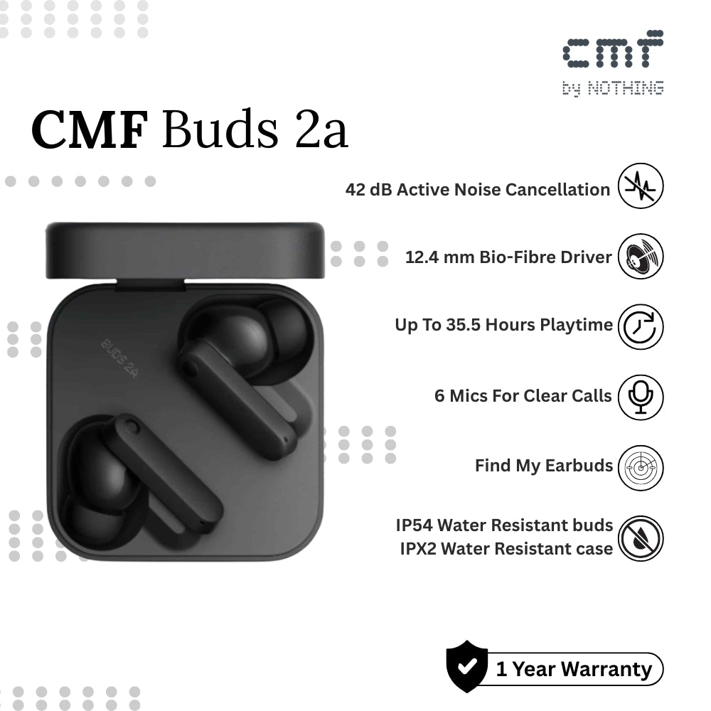 NOTHING - CMF Buds 2a - Dark Grey