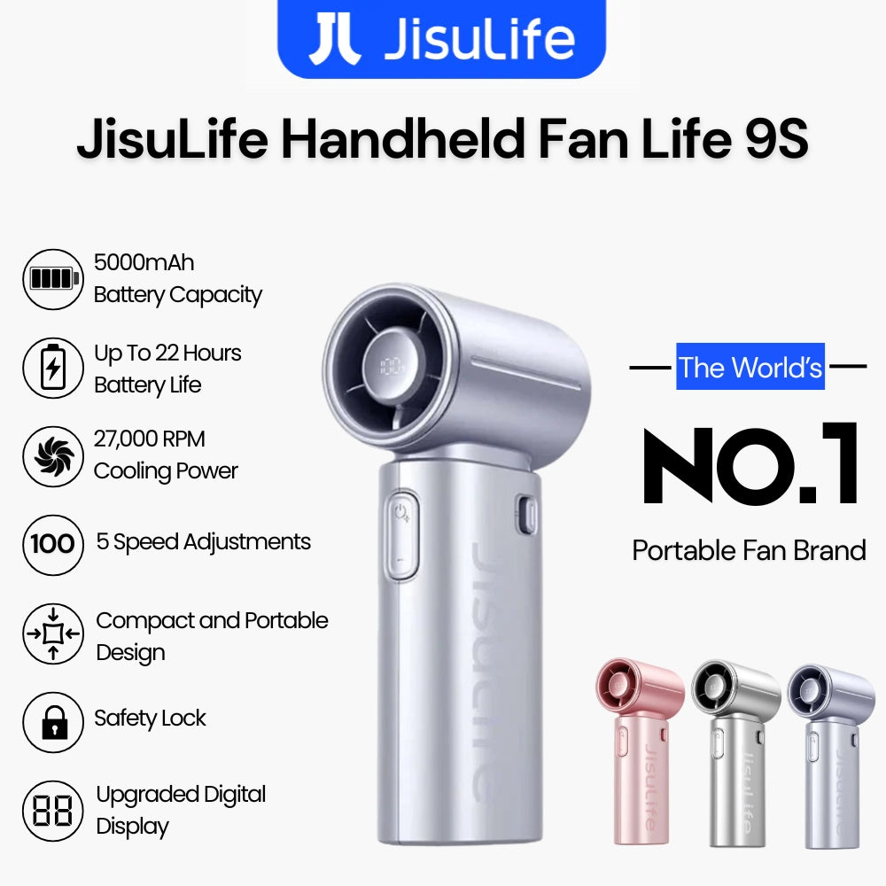 JisuLife - Handheld Fan Life 9S ( 5000mAh ) - Blue