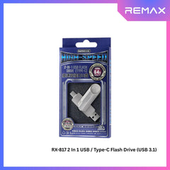 REMAX - RX-817 2 In 1 USB / Type-C Flash Drive - 128GB