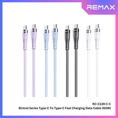 REMAX - RC-C139 C-C Bintrai Series Type-C to Type-C Fast Charging Data Cable (60W) - Purple