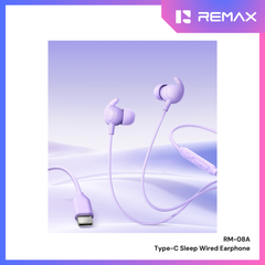 REMAX - RM-08A Type-C Sleep Wired Earphone - Beige