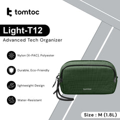 TOMTOC - Light-T12 Advanced Tech Organizer ( M / 1.8L ) - Green