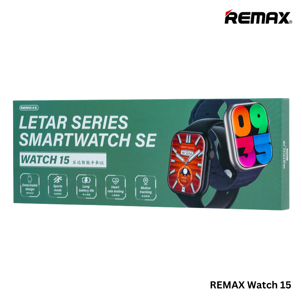 REMAX Watch 15 LETAR Series Smart Watch SE - Black