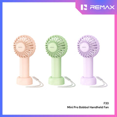 REMAX - F33 Mini Pro Bobbol Handheld Fan - Pink