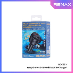 REMAX - RCC353 Yatoy Series 60W PD+QC Scented Car Charger - Black