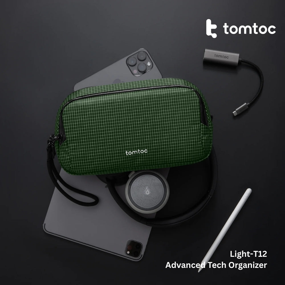 TOMTOC - Light-T12 Advanced Tech Organizer ( M / 1.8L ) - Green