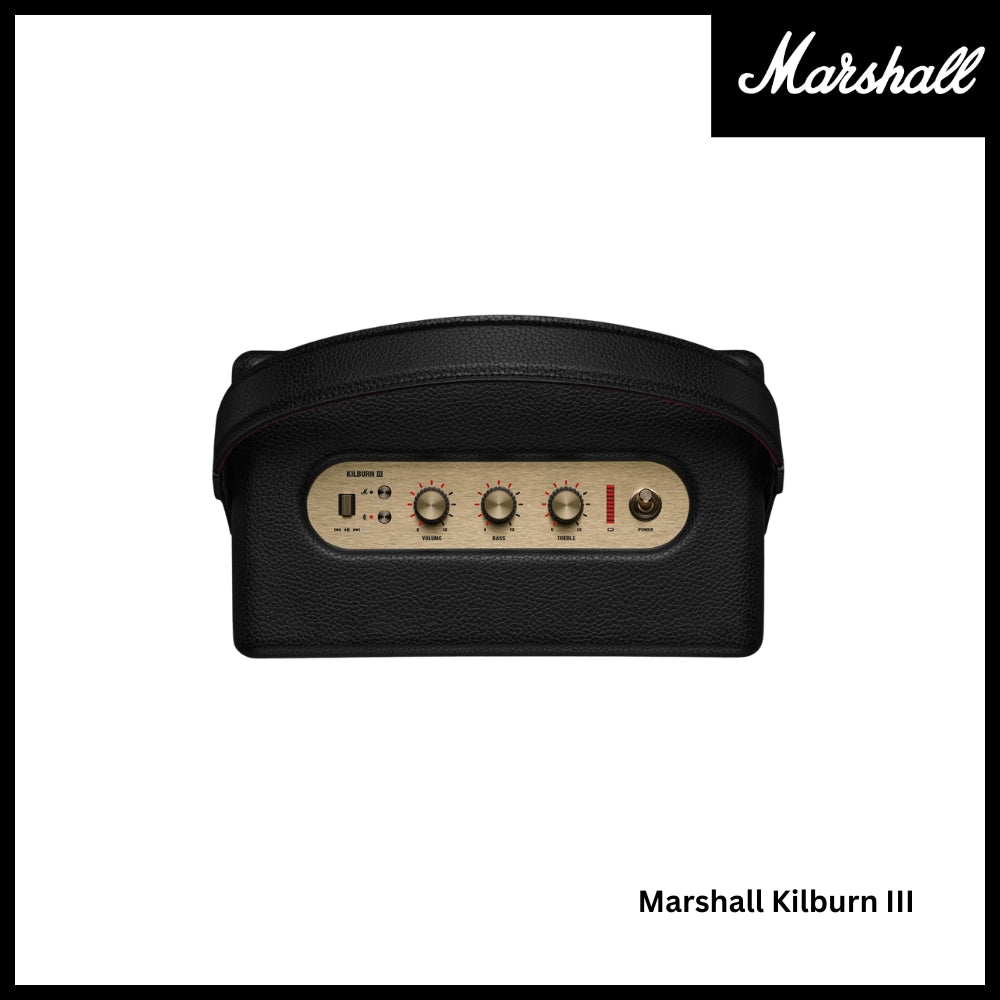 Marshall - Kilburn 3 Bluetooth Speaker - Black & Bass