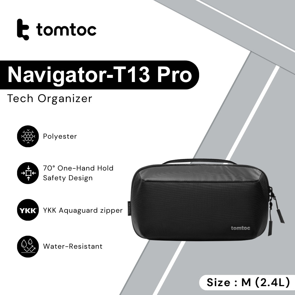 TOMTOC - Navigator-T13 Pro Tech Organizer ( M / 2.4L ) - Black