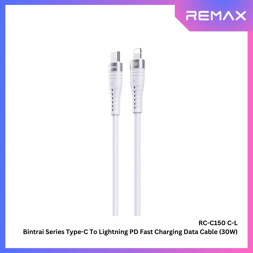 REMAX - RC-C150 C-L Bintrai Series Type-C to Lightning Fast Charging Data Cable ( 30W ) - White