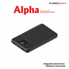 GADGET MAX GB101 Alpha Series 10000mAh Power Bank - Black