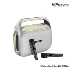 HiFuture - Music Box 200 Bluetooth Wireless Speaker ( 100W ) - Silver