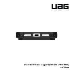 UAG - Pathfinder Clear Magsafe Case For iPhone 17 Pro Max - Ice/Silver
