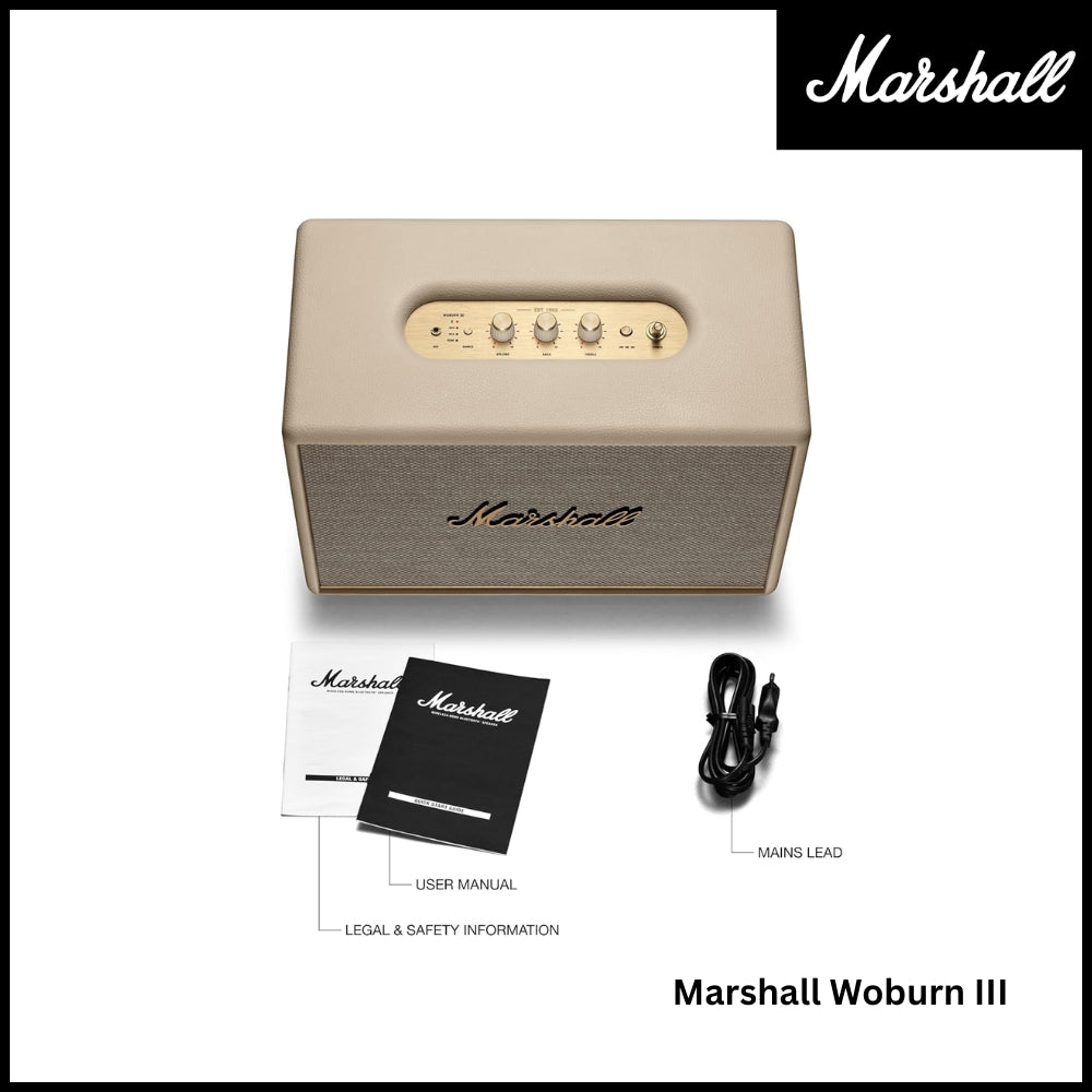 Marshall - Woburn 3 Bluetooth Speaker - Cream