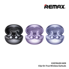 Remax Cozybuds W29 Bluetooth V5.4 Clip-On True Wireless Earbuds - Blue