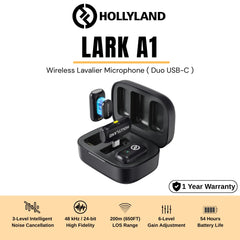HOLLYLAND - LARK A1 Lavalier Wireless Microphone - Duo ( USB-C )