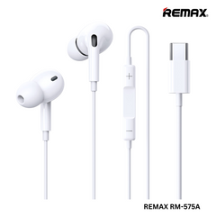 REMAX RM-575A Type-C Wired Earphone For Music & Call(1.2M)