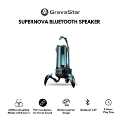 GravaStar Supernova Portable Bluetooth Speaker - Black