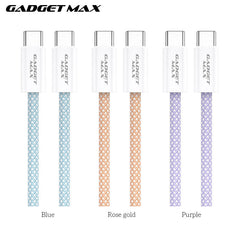 GADGET MAX GX15 FAST CHARGING TYPE-C TO TYPE-C CHARGING DATA CABLE PD(60W) (1.2M) - PURPLE