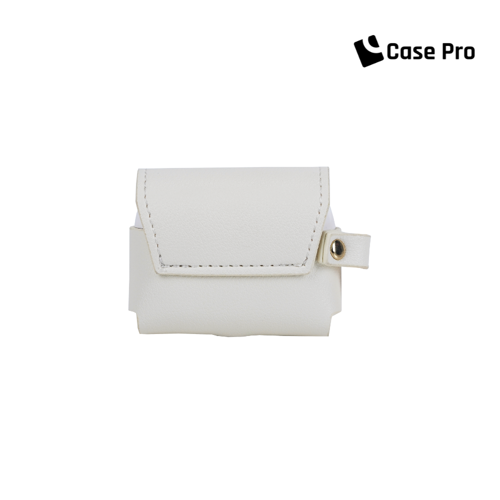 Case Pro (3rd Generation) Airpods Pro Leather Case-White