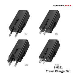 GADGET MAX - 8M231 Mini PD 30W Travel Charger Set - Black