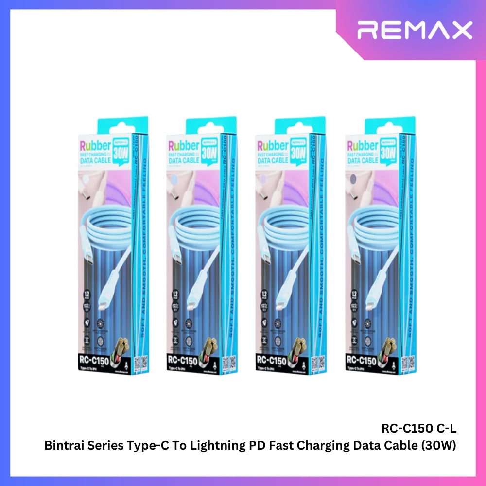 REMAX - RC-C150 C-L Bintrai Series Type-C to Lightning Fast Charging Data Cable ( 30W ) - Blue