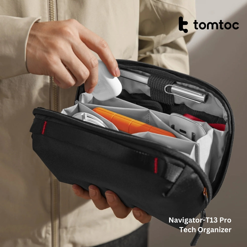 TOMTOC - Navigator-T13 Pro Tech Organizer ( M / 2.4L ) - Black