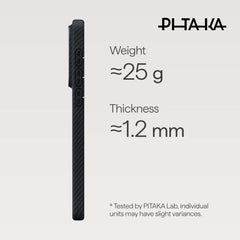 PITAKA - Ultra-Slim (Edge) Case For Samsung S26 - Black / Grey