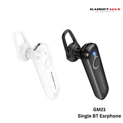 GADGET MAX - GM21 Single Bluetooth Headset - White