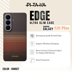 PITAKA - Ultra-Slim (Edge) Case For Samsung S26 Plus - Sunset