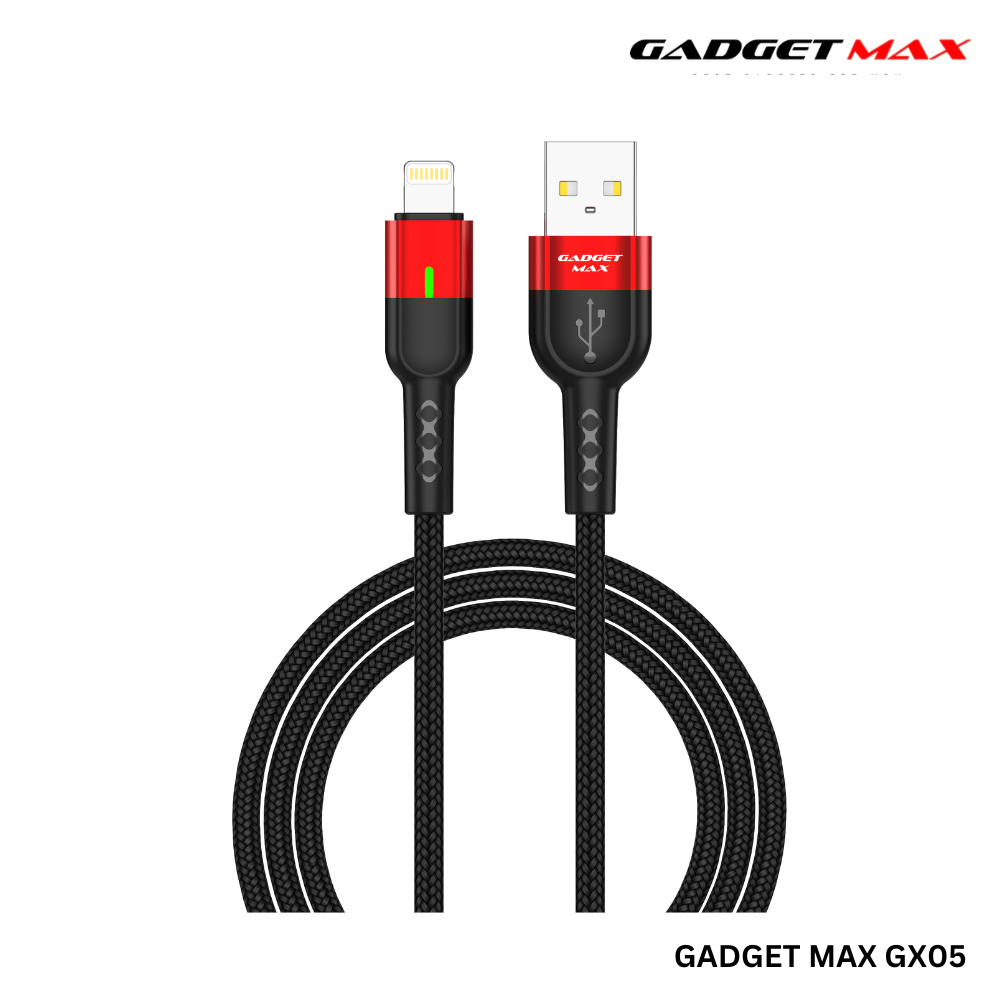 GADGET MAX GX05 lightning Auto Disconnect Data Cable(2.4A) - Black