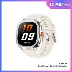 [ Pre-Order ] REMAX - Watch 33 Small Square Screen Smart Watch - White