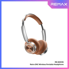 REMAX - RB-830HB Retro Wireless Portable Headphone - Brown