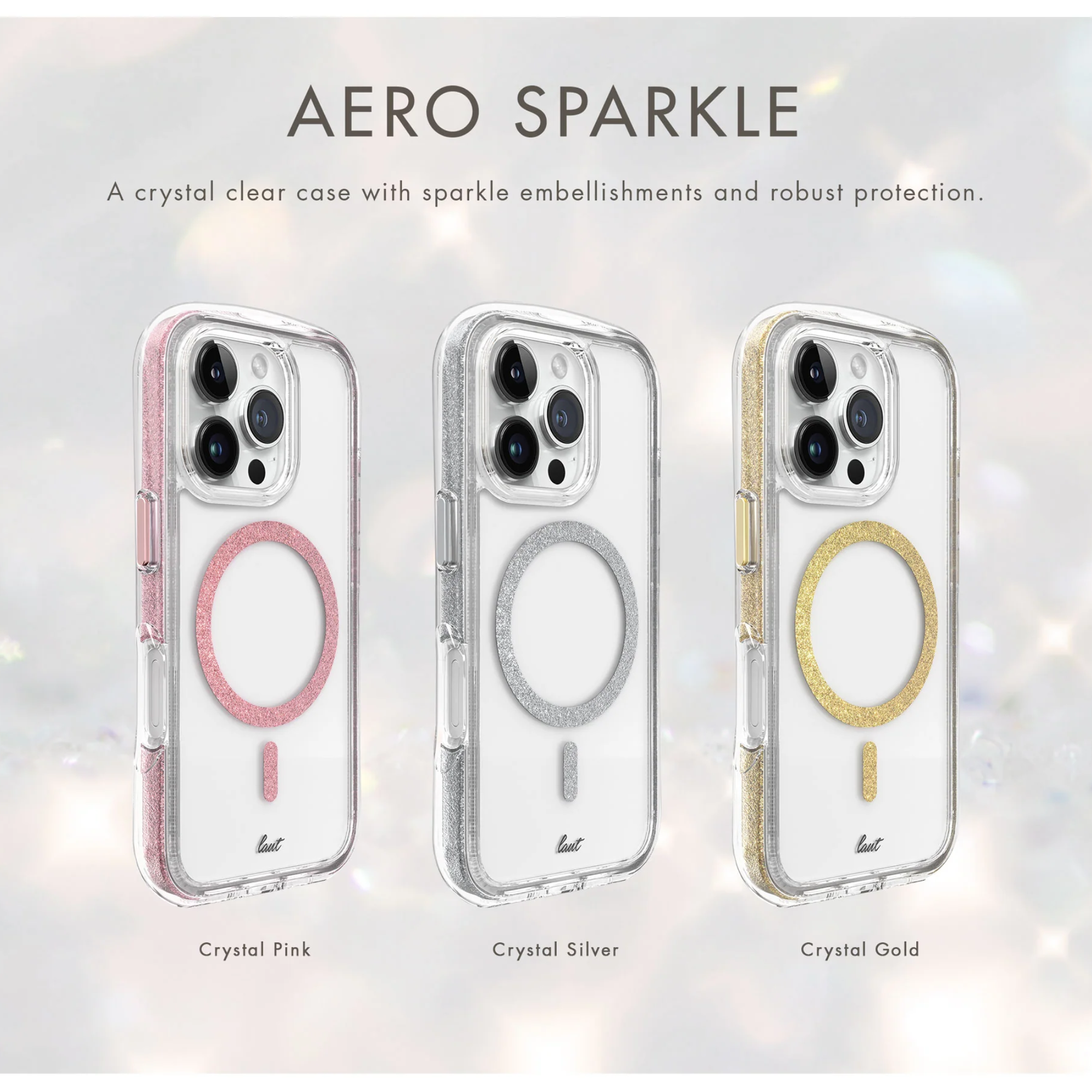 LAUT Aero Sparkle iPhone 16