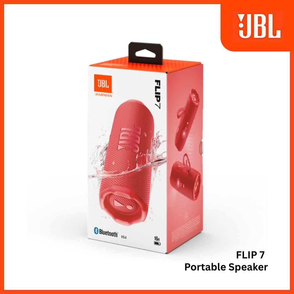 JBL - FLIP 7 Portable Bluetooth Speaker - Red