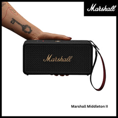 Marshall - Middleton 2 Portable Speaker - Black & Brass