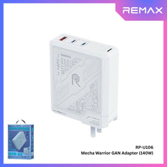 REMAX - RP-U106 Mecha Warrior GAN Adapter ( 140W ) - White