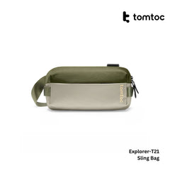 TOMTOC -  Explorer-T21 Sling Bag S ( 8.3 Inch / 3L ) - Olive Green