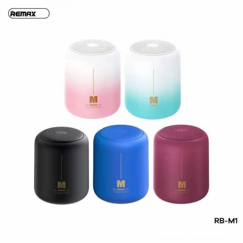 REMAX RB-M1 AIRCITY SERIES PORTABLE WIRELESS SPEAKER (3W) (5V) - White Pink