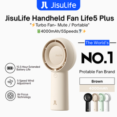 JisuLife - Handheld Fan Life 5 Plus ( 4000mAh ) - Light Brown