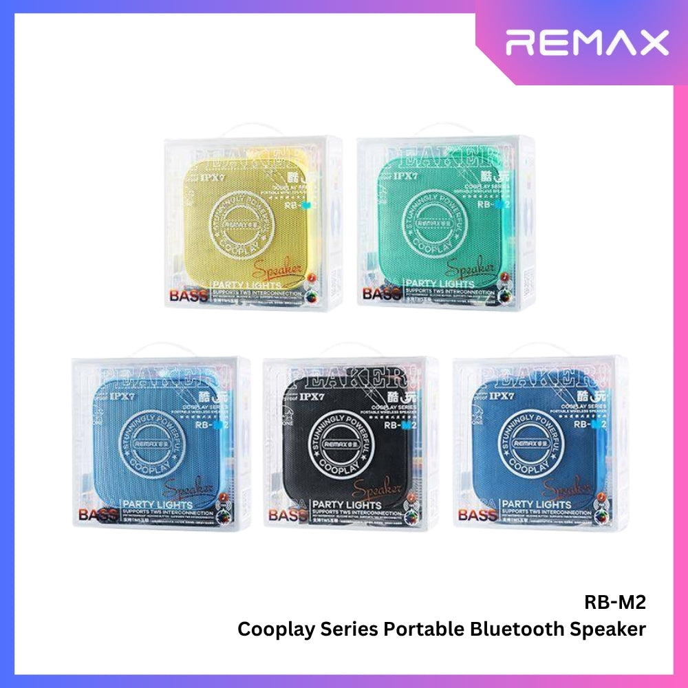 REMAX - RB-M2 Cooplay Series Portable Wireless Bluetooth Speaker (5W) - Blue