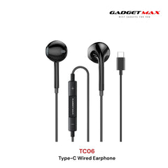 GADGET MAX - TC06 Type-C Wired Earphone - Black