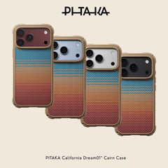PITAKA - California Dream 01 Cairn Case For iPhone 18 Pro Max - Sunset 2.0