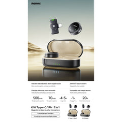REMAX - K16 Type-C Magnetic Wireless Microphone
