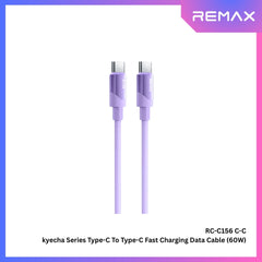 REMAX - RC-C156 C-C Kyecha Series Type-C to Type-C Fast Charging Data Cable (60W) - Purple