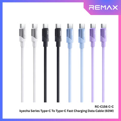 REMAX - RC-C156 C-C Kyecha Series Type-C to Type-C Fast Charging Data Cable (60W) - Black