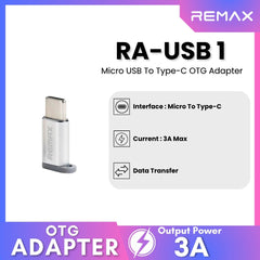REMAX RA-USB1 Micro USB to Type-C - Silver