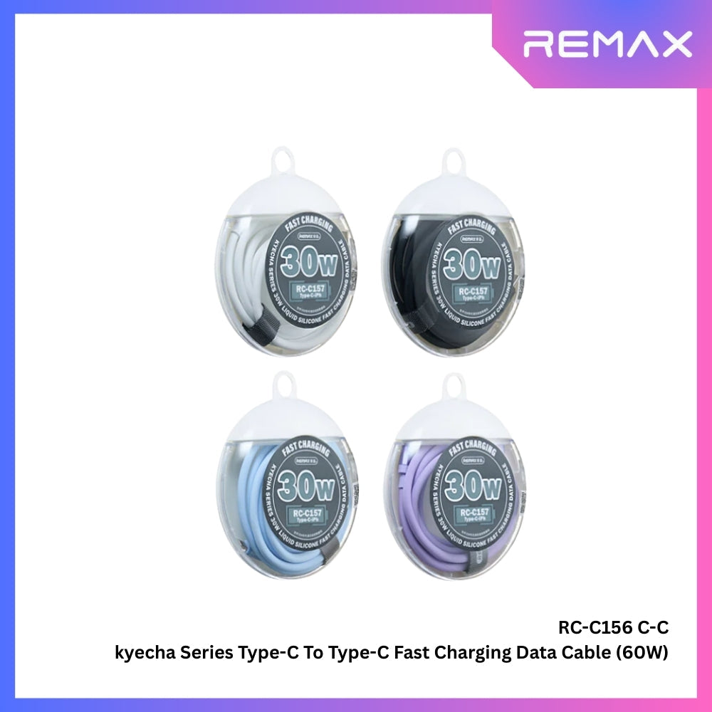 REMAX - RC-C156 C-C Kyecha Series Type-C to Type-C Fast Charging Data Cable (60W) - Purple